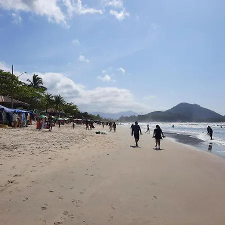 Apto Marlim Prateado Em Ubatuba Na Praia Grande A 50Mts Da Orla Exterior foto